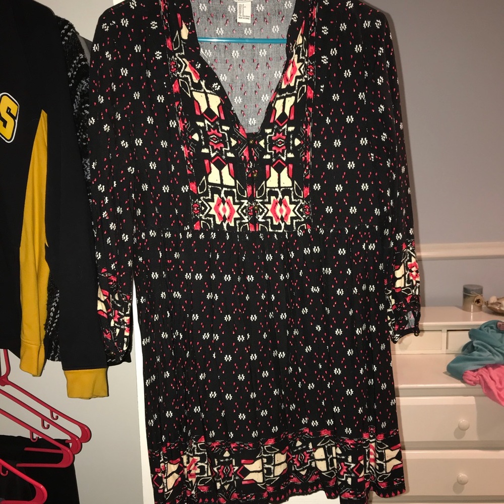 Patterned shift dress